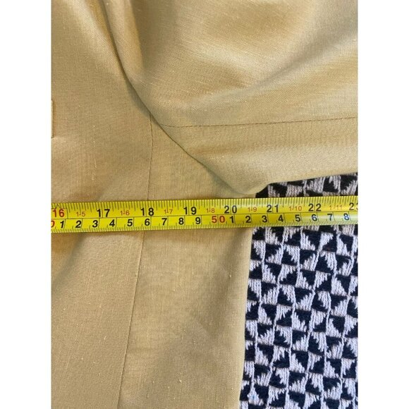 Veronica Beard Nisha Yellow Linen Wool Blend Dickey Blazer Jacket $595 Size 10 - Picture 10 of 16